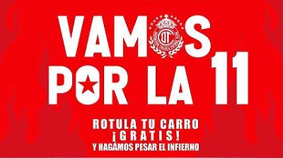 Rotula tu carro gratis en apoyo a los Diablos Rojos del Toluca