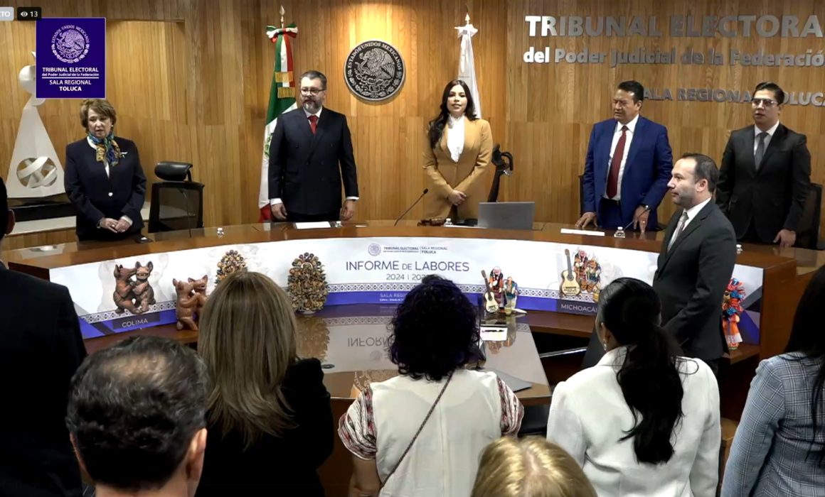Sala Toluca del TEPJF presenta informe de labores 2024-2025 con avances en justicia electoral y derechos humanos