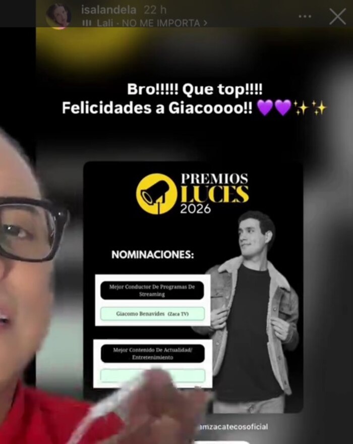 Salandela y Miranda Capurro impulsan campaña por Giacomo Benavides tras su salida de Zaca TV debido a nominaciones en los Premios Luces