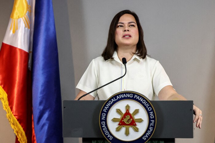Sara Duterte anuncia su candidatura presidencial en Filipinas para 2028 tras tensiones con la administración de Marcos Jr.