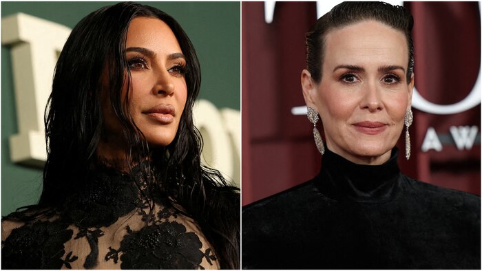 Sarah Paulson revela un incidente cómico con Kim Kardashian en el set de All’s Fair y Kim expresa dudas sobre la luna