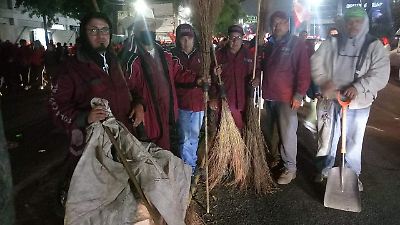 Se recolectaron 30 toneladas de basura por festejos del campeonato del Toluca