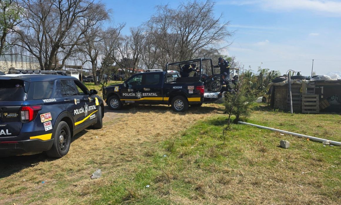 Seguridad en Estado de México: Drones detectan predio con motos y autos robados en Ixtlahuaca y se detienen cinco personas