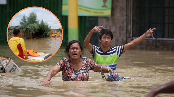Senamhi Emite Aviso Rojo por Lluvias Extremas en Piura y Tumbes, Riesgo Alto en el Norte del Perú