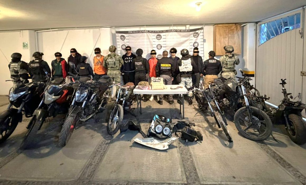 ¡Sorprendente operación en Toluca: caen 7 por robar motocicletas en flagrancia!