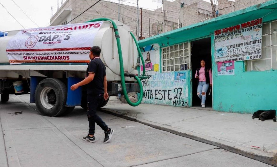 Sufre Chimalhuacán desabasto de agua afectando a 13 mil familias