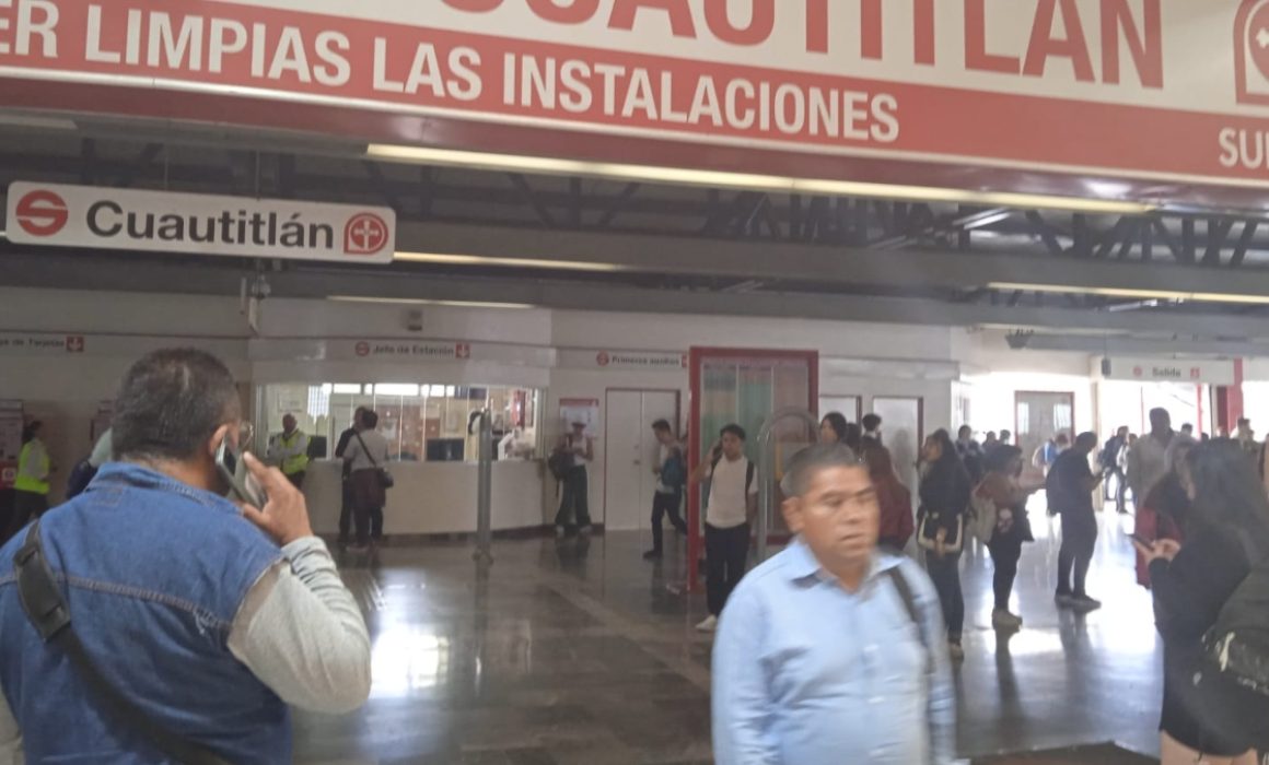 Suspensión en el Suburbano de Cuautitlán por fuga de gas alarma a pasajeros