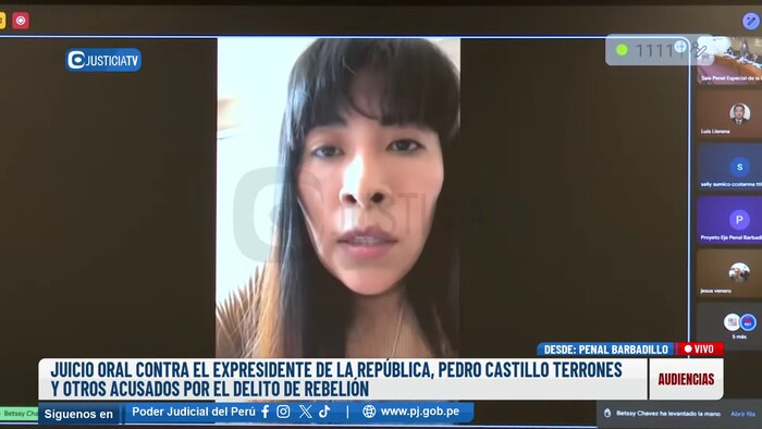 Tensión en audiencia de Betssy Chávez por rechazo a suspensión médica y argumentos contradictorios