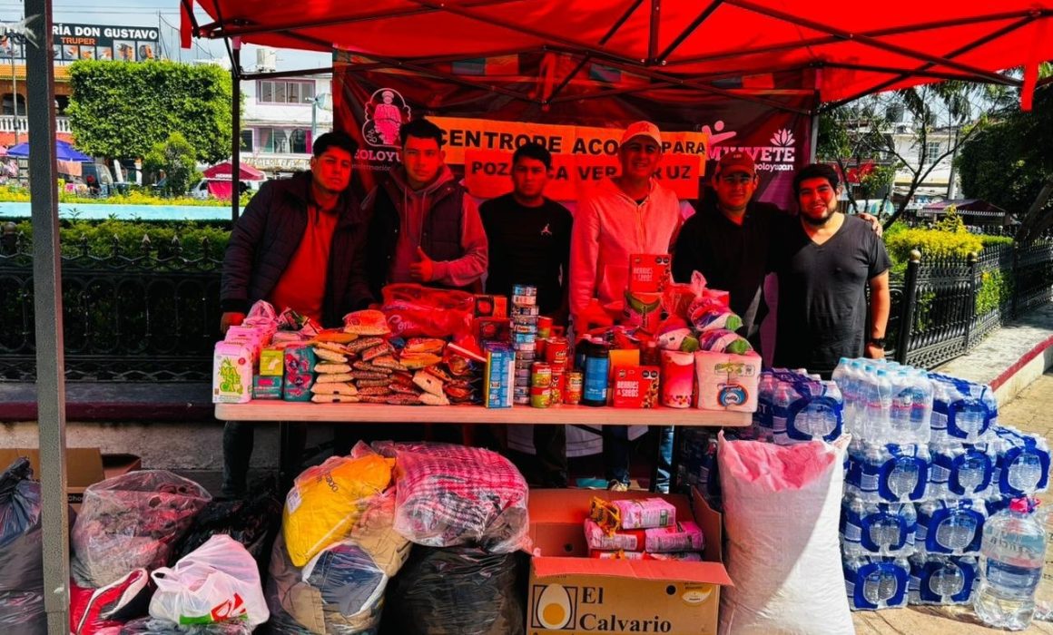 Teoloyucan envía ayuda humanitaria a Veracruz tras inundaciones