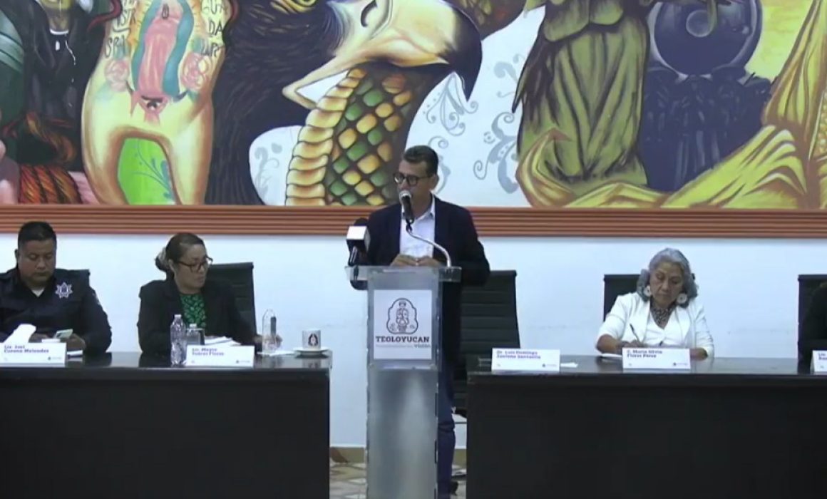 Teoloyucan refuerza transparencia y obras públicas en su conferencia matutina