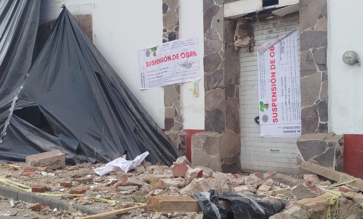 Tianguistenco suspende demolición ilegal de inmueble protegido por el INAH