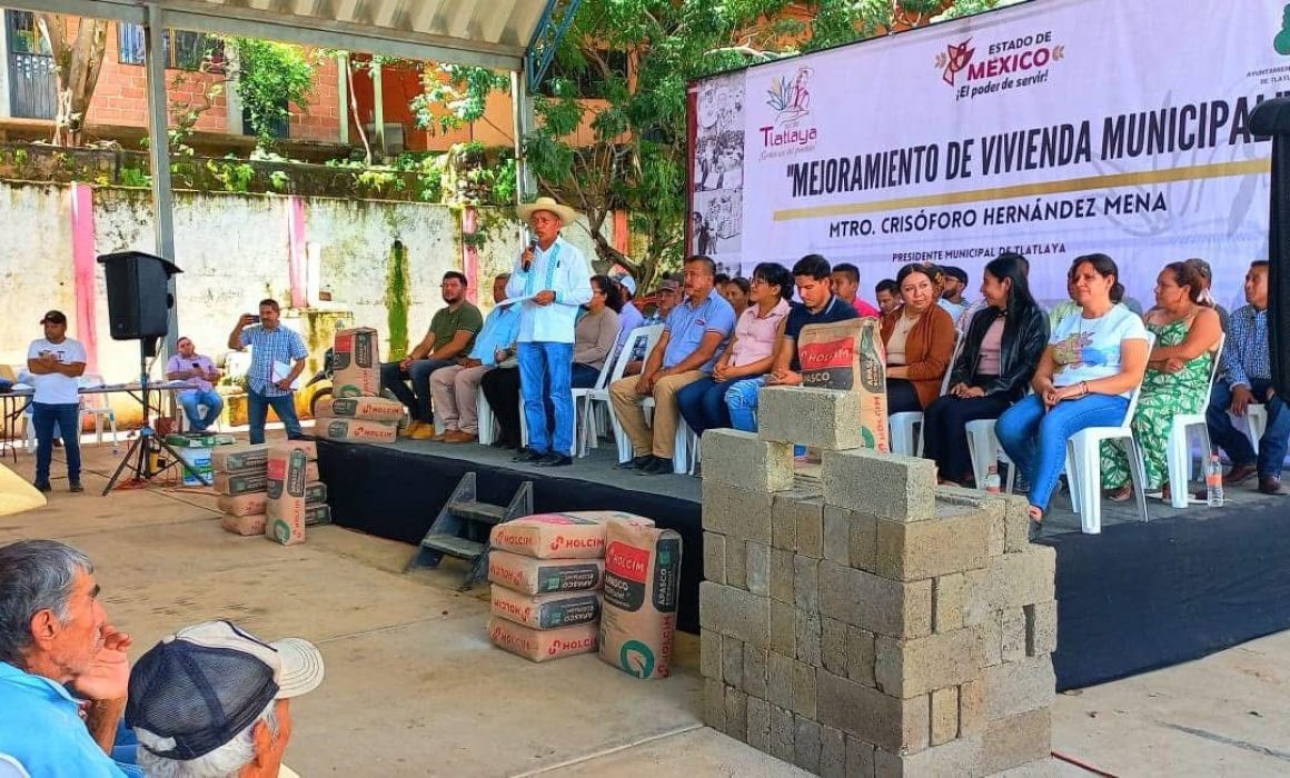 Tlatlaya impulsa el bienestar comunitario con apoyo para mejorar viviendas