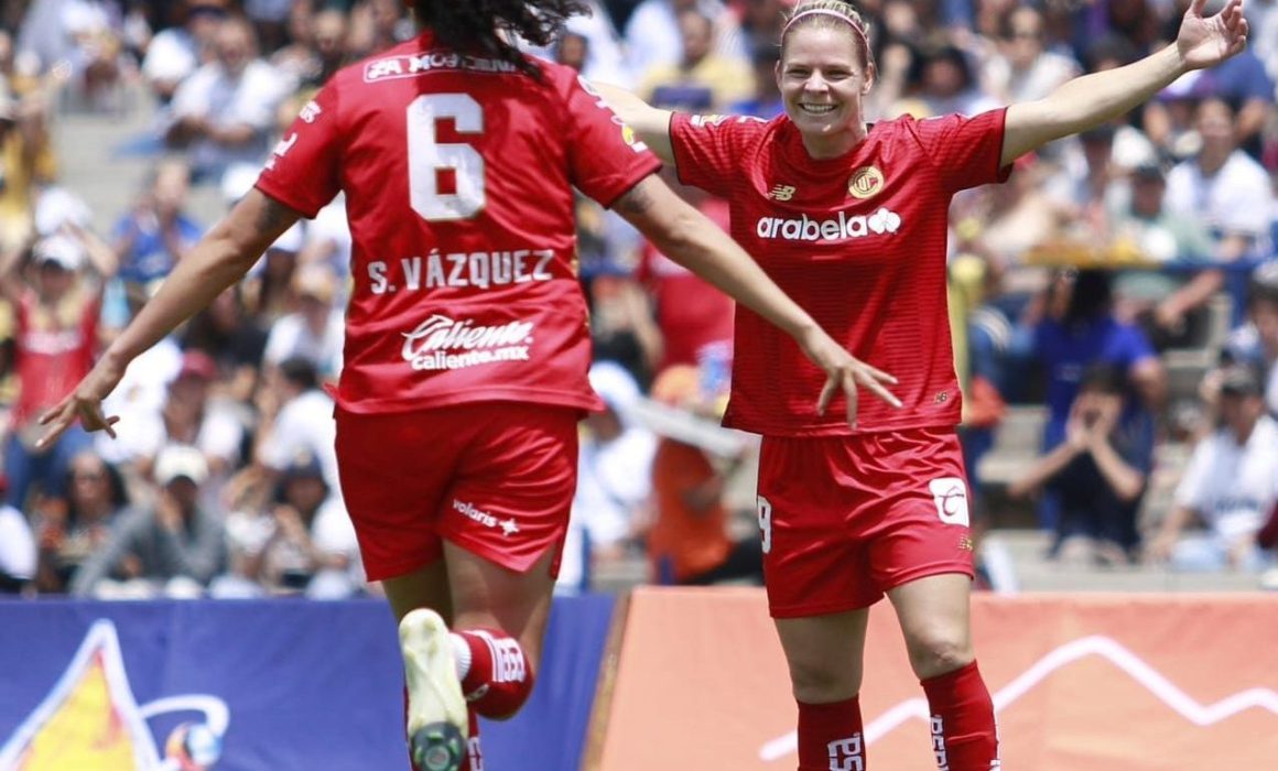 Toluca Femenil mantiene la cima tras vencer a Pumas en un duelo de lucha y goles