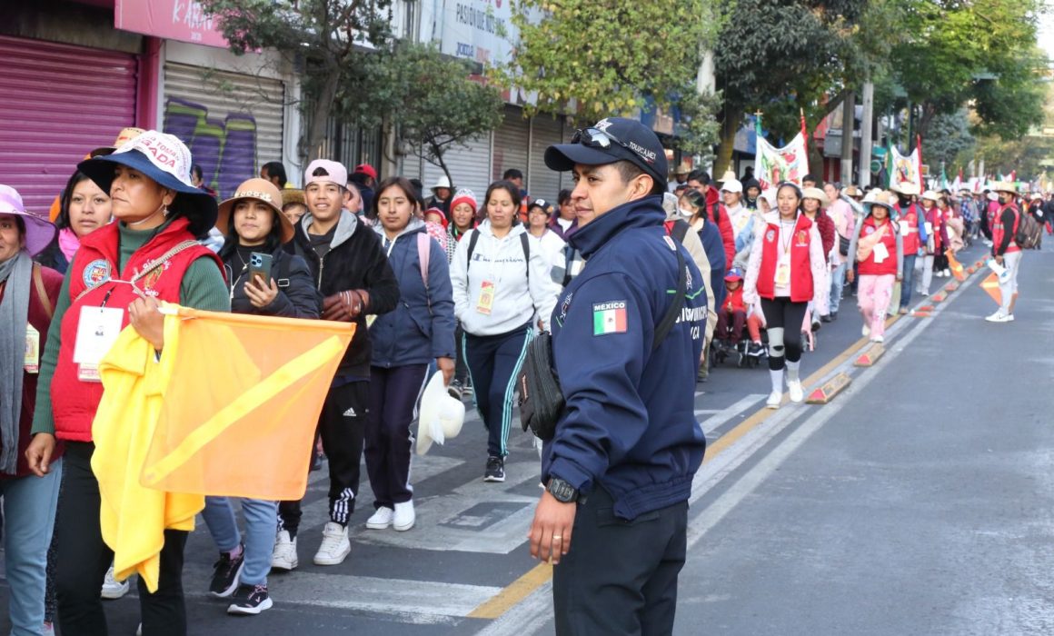 Toluca implementa operativo de seguridad y logística para la 88ª Peregrinación al Tepeyac