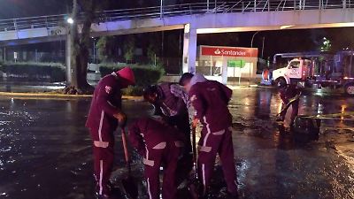 Toluca intensifica operativos por lluvias para atender encharcamientos y monitorear cauces