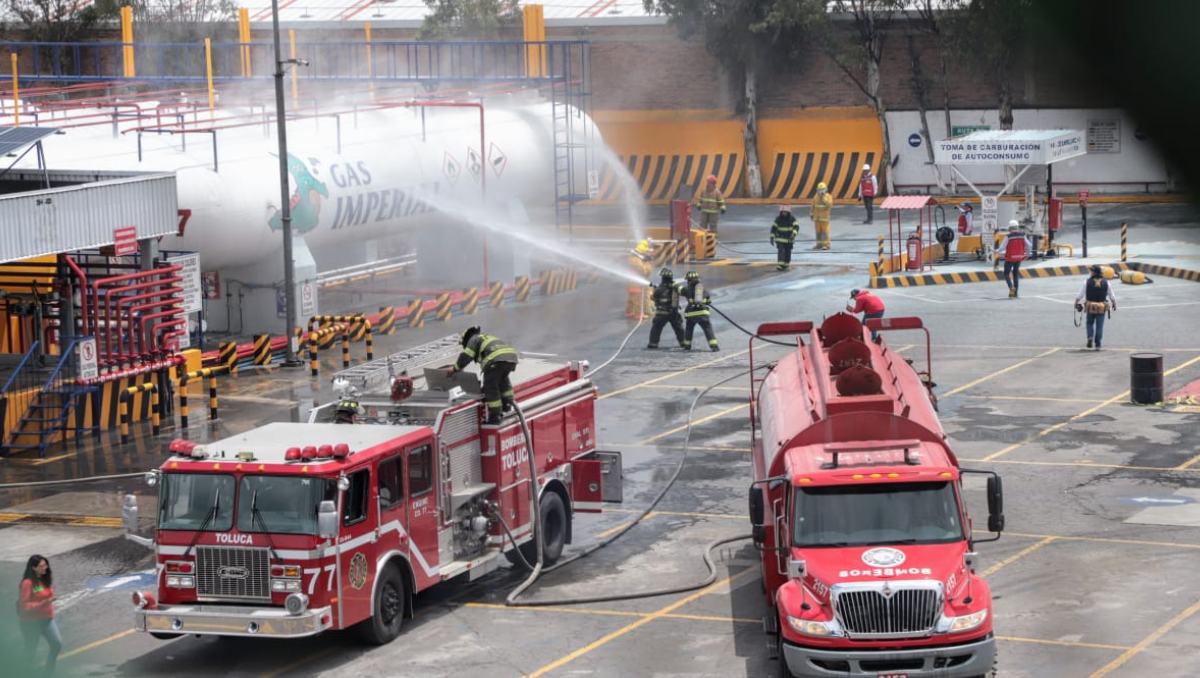 Toluca realiza simulacro de emergencia química para fortalecer la seguridad y respuesta ante incidentes