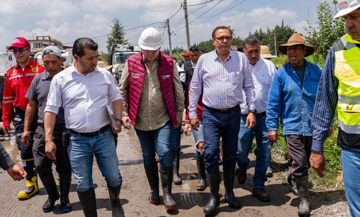 Toluca refuerza apoyo a familias afectadas por intensas lluvias e inundaciones