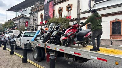 Toluca retira 87 motocicletas por irregularidades en documentos y placas; 32 ya fueron regularizadas