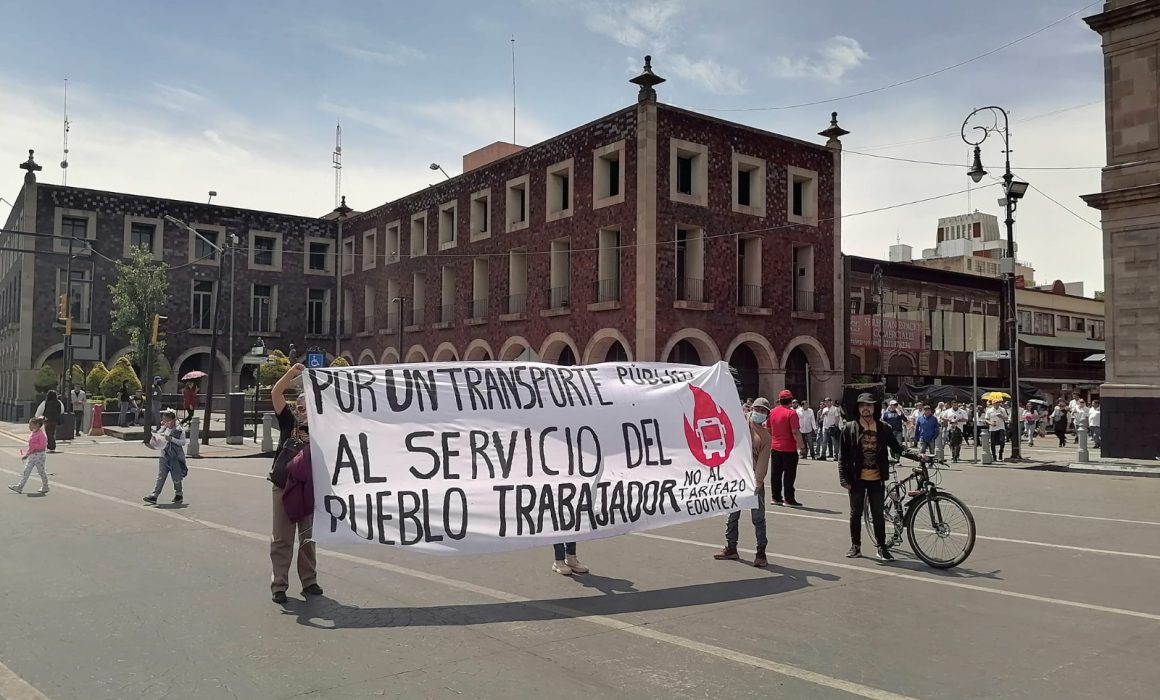 Toluca se prepara para marcha contra el aumento en tarifas del transporte público