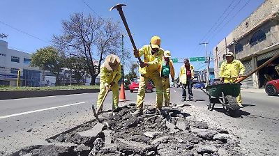 Toluca solo rehabilitará menos del 10% de sus calles este año, en medio de un plan de bacheo limitado