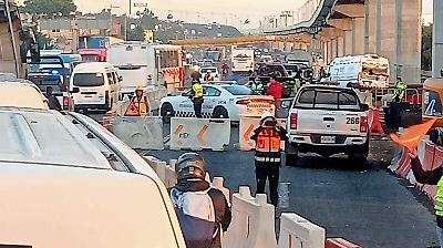 Trágico accidente en la autopista México-Puebla deja un motociclista muerto y provoca caos vial