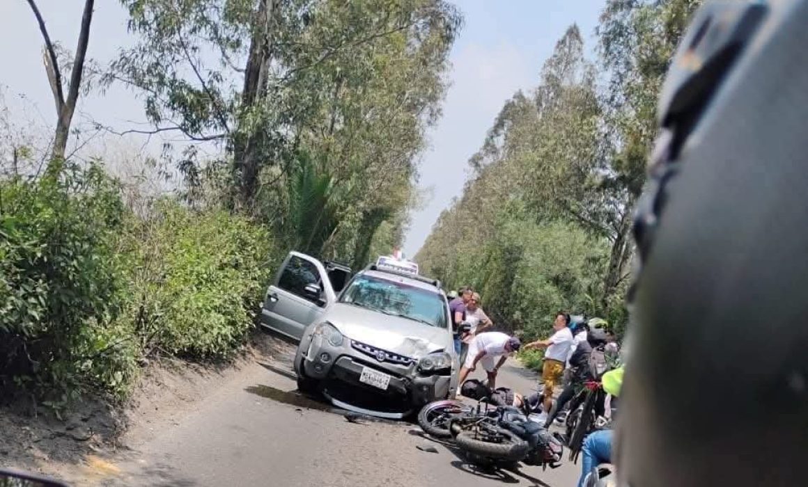 Trágico accidente en la carretera Chalco-Tláhuac deja un motociclista muerto