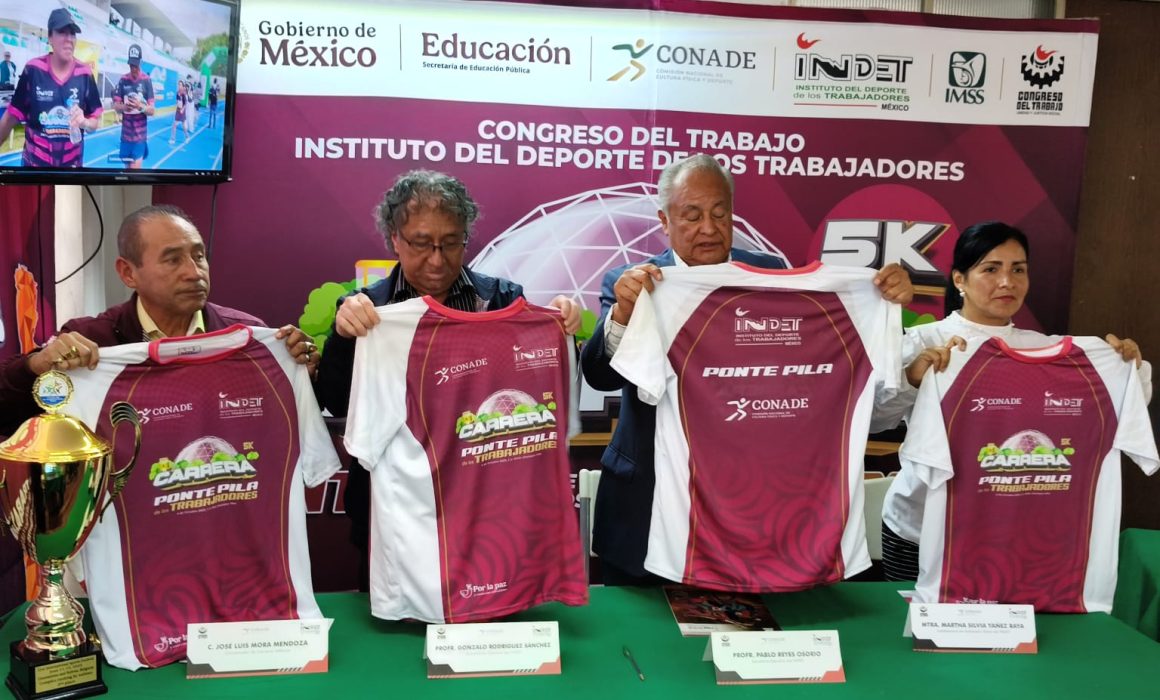 Trabajadores mexiquenses participarán en Carrera Atlética de 5K en Morelos y apoyarán los Juegos Nacionales Deportivos y Recreativos