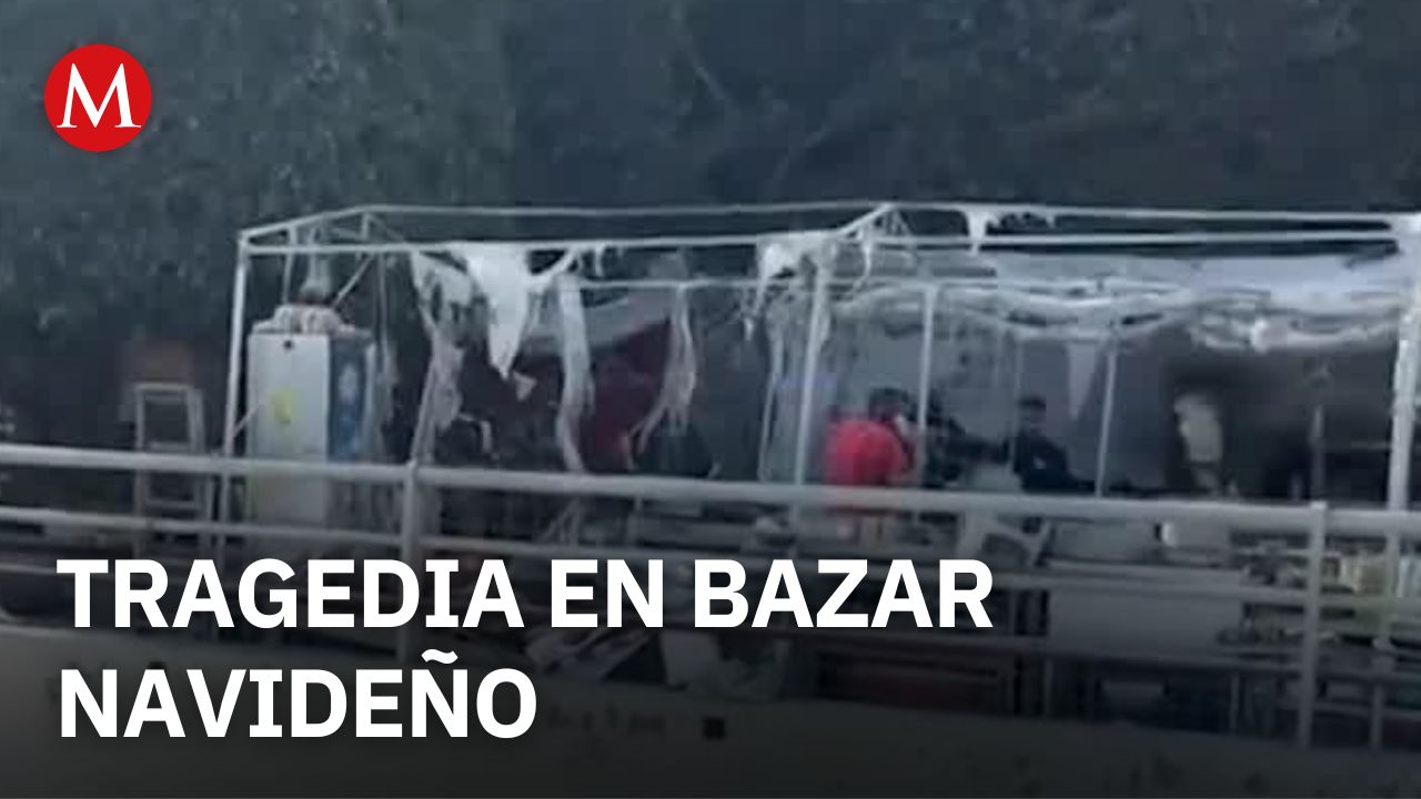 ¡Tragedia en el Edomex! Dos mujeres pierden la vida tras explosión en bazar navideño