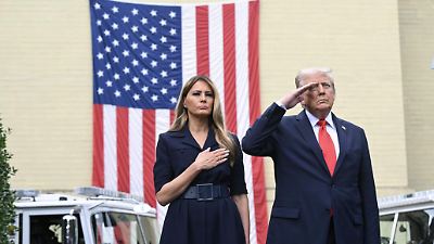 Trump conmemora a las víctimas del 11-S en acto en el Pentágono y rinde homenaje a Al Qaeda