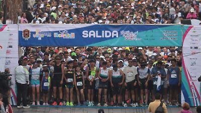 Un éxito el medio maratón de Metepec; Omar y Mayra los ganadores