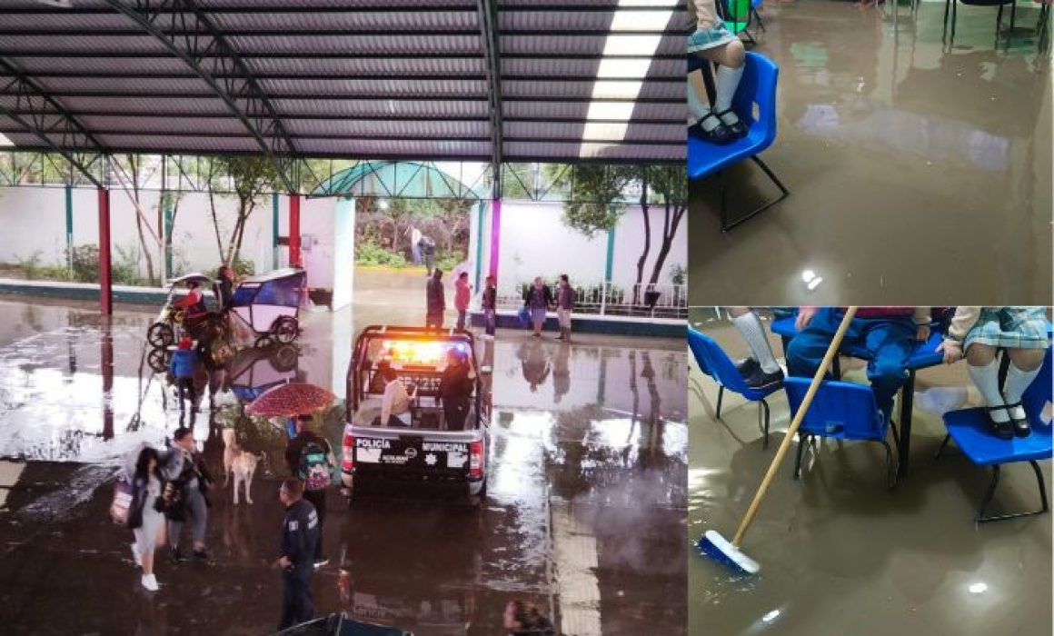 Urgente: Comunidad de Acolman exige solución definitiva ante las frecuentes inundaciones en escuela de Zacango