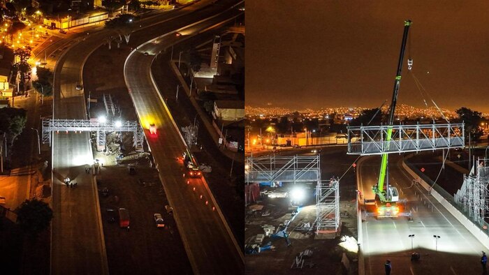 Vía Expresa Sur instala primer puente peatonal provisional en Lima tras cinco meses y una muerte