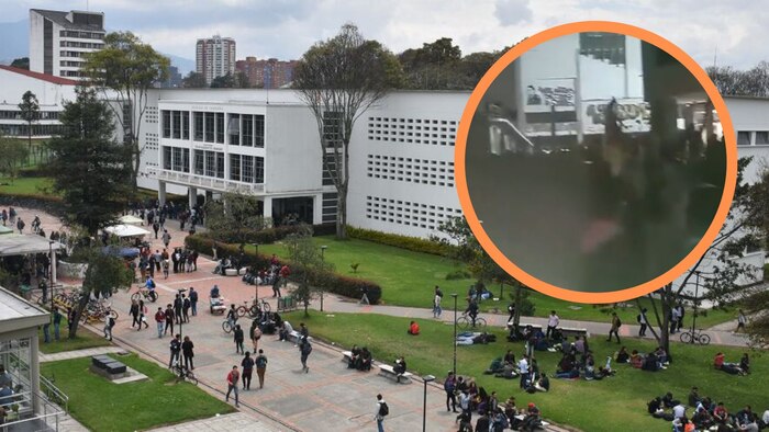 Vandalismo y disturbios en la Universidad Nacional de Colombia tras protestas en Bogotá