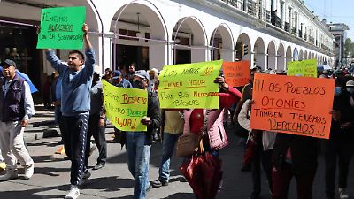 Vecinos de San Pablo Autopan protestan por cierre de pozo comunitario que alimentaba a 3 mil familias