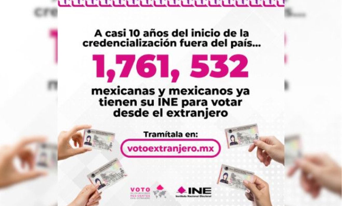 Vota y reafirma tu identidad mexicana desde el extranjero con la Credencial del INE
