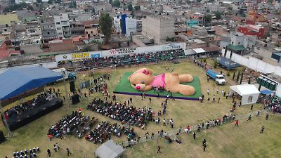 Xonita, la osita gigante de Xonacatlán, regresa para celebrar Mi Xona Fest 2025