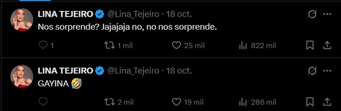 Yina Calderón responde a Lina Tejeiro tras burlas por pelea en ‘Stream Fighters 4’ y aviva la polémica