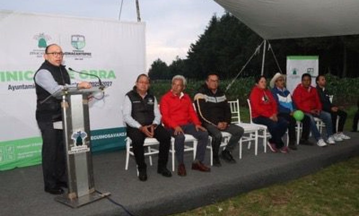 Zinacantepec impulsa su desarrollo con obras de alumbrado y pavimentación en comunidades marginadas