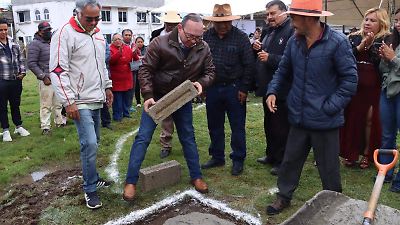 Zinacantepec inicia la construcción de un nuevo kiosco y plaza cívica en San Bartolo El Llano